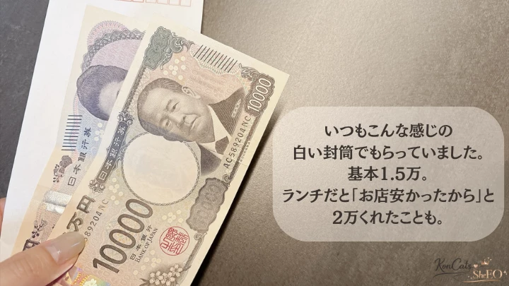パパ活　体験談　ガチ恋　お手当