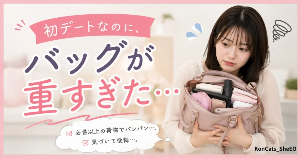 あやかパパ活体験談 初デートの持ち物編 バッグが重すぎた