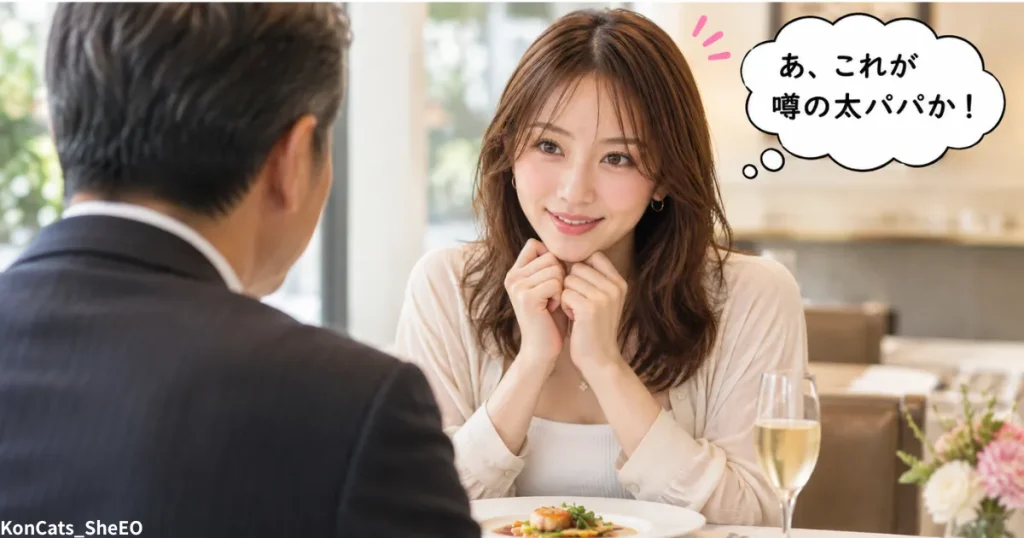 由美パパ活体験談　由美のパパたち　嬉しそうな顔