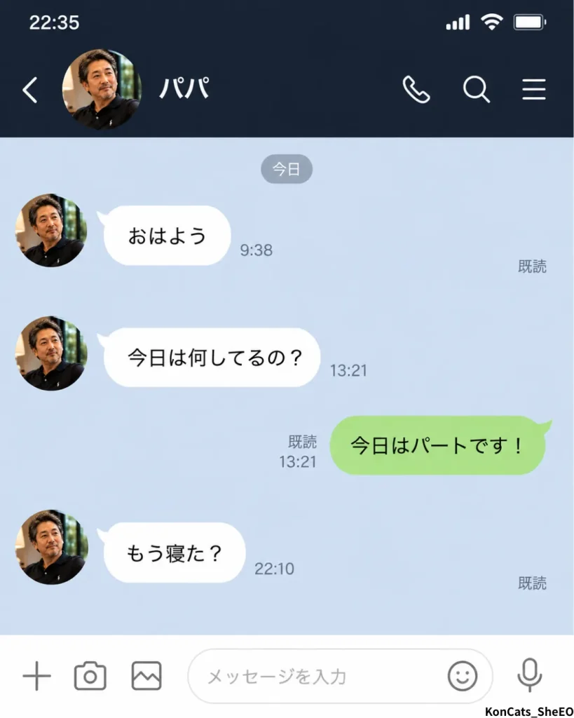 由美パパ活体験談　由美のパパたち　ガチ恋パパのライン