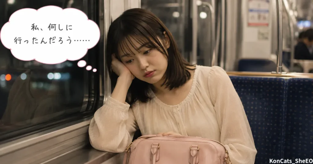 あやかパパ活体験談 初デートの持ち物編 帰りの電車